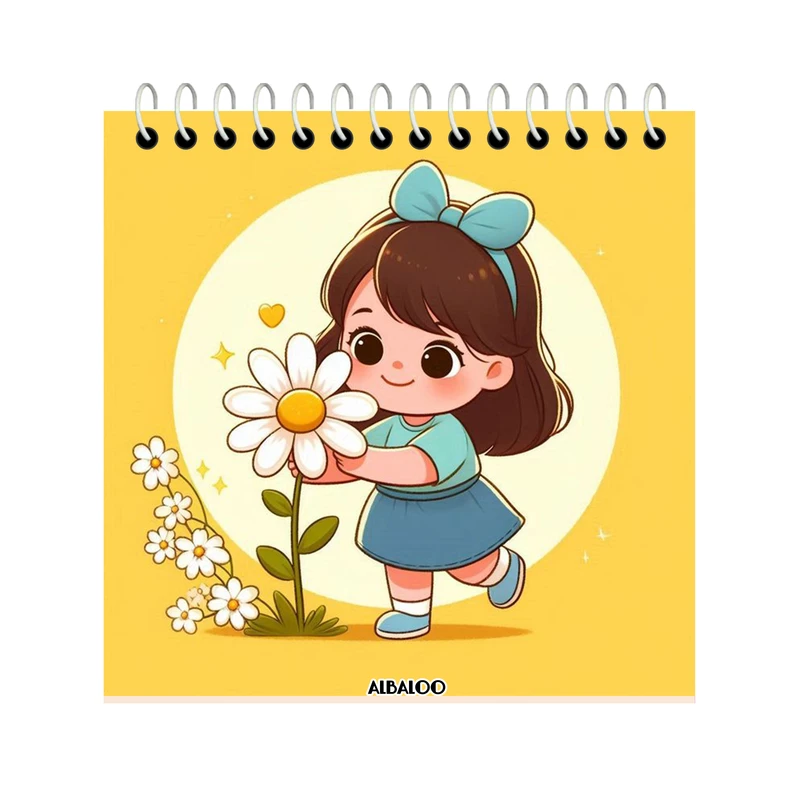 دفتر یادداشت 50 برگ آلبالو مدل دخترانه فانتزی کد 4070