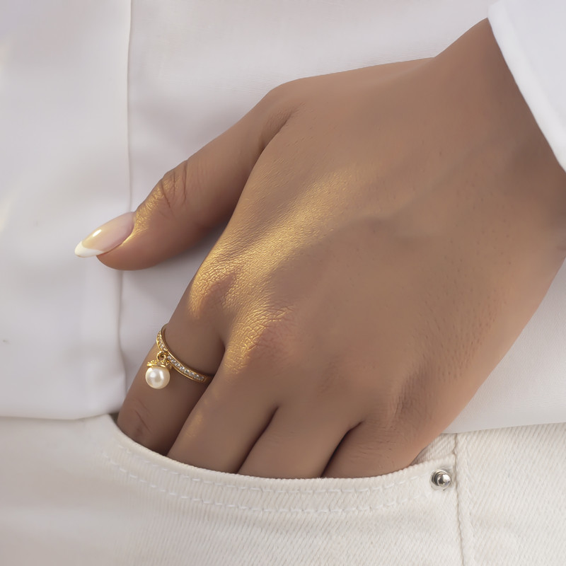 انگشتر طلا 18 عیار زنانه تاج مدل A190