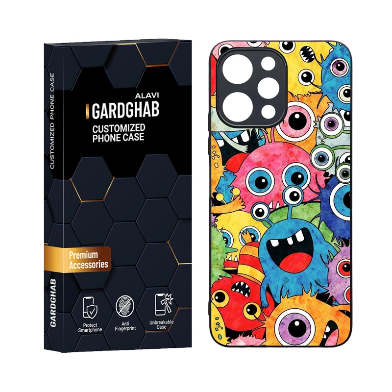 کاور گارد قاب علوی مدل دورژله ای کارتنی و انیمه مناسب برای گوشی موبایل شیائومی Redmi 12 4G / 12 5G