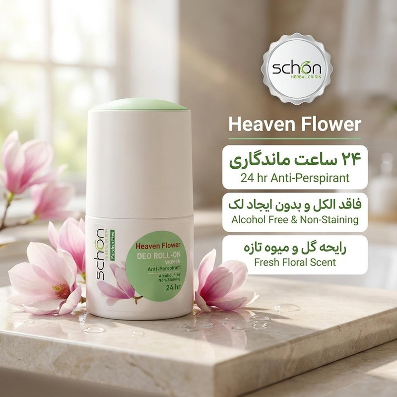 رول ضد تعریق زنانه شون مدل Heaven Flower حجم 50 میلی لیتر