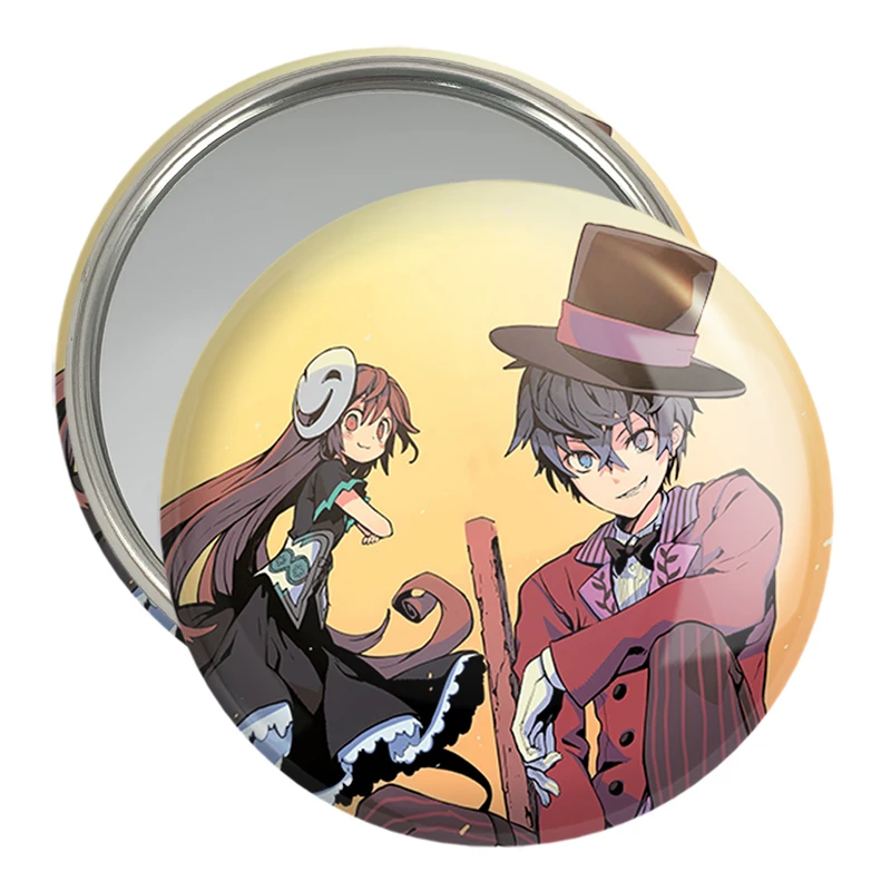 آینه جیبی خندالو مدل انیمه گلوله سیاه کد 35847