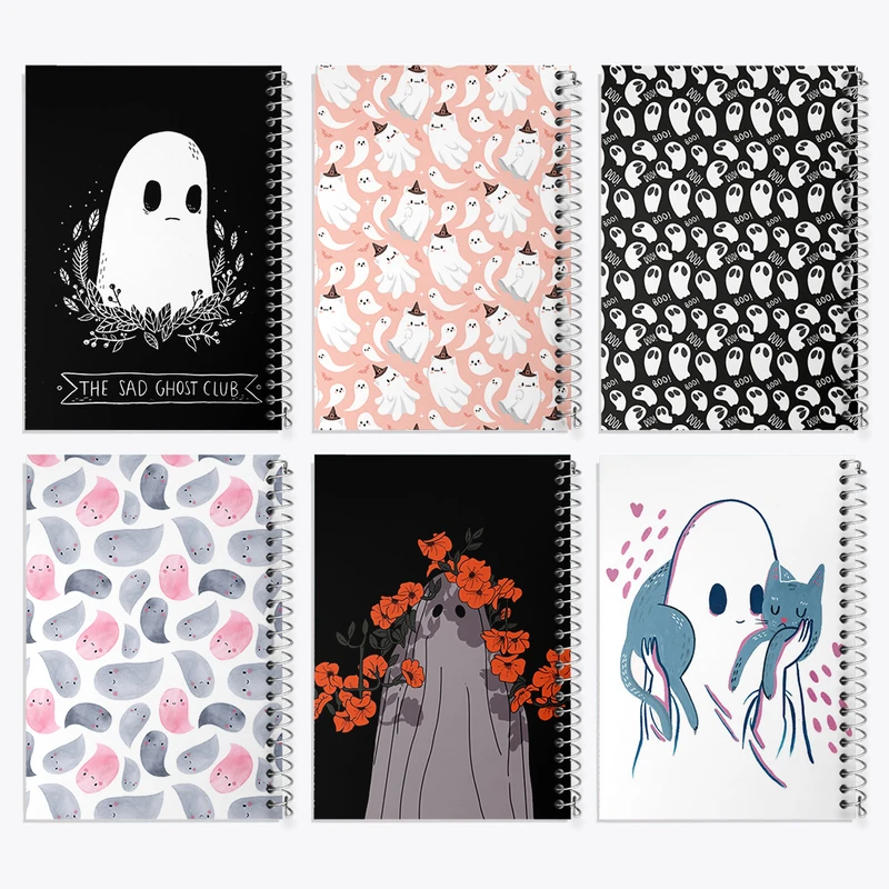 دفتر مشق 100 برگ خندالو طرح روح بامزه کد 216 مجموعه 6 عددی