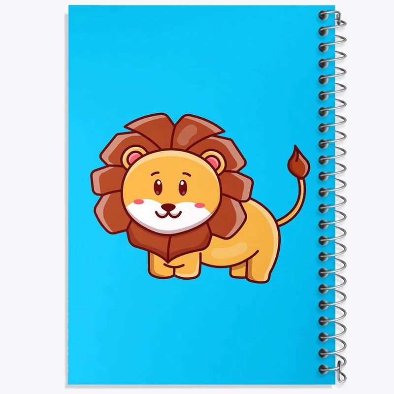 دفتر نت موسیقی 50 برگ خندالو مدل حیوانات بامزه شیر کد 25418