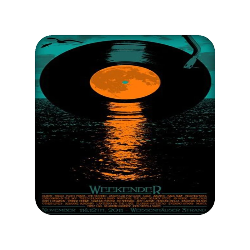 زیر لیوانی طرح صفحه گرامافون کد 1269