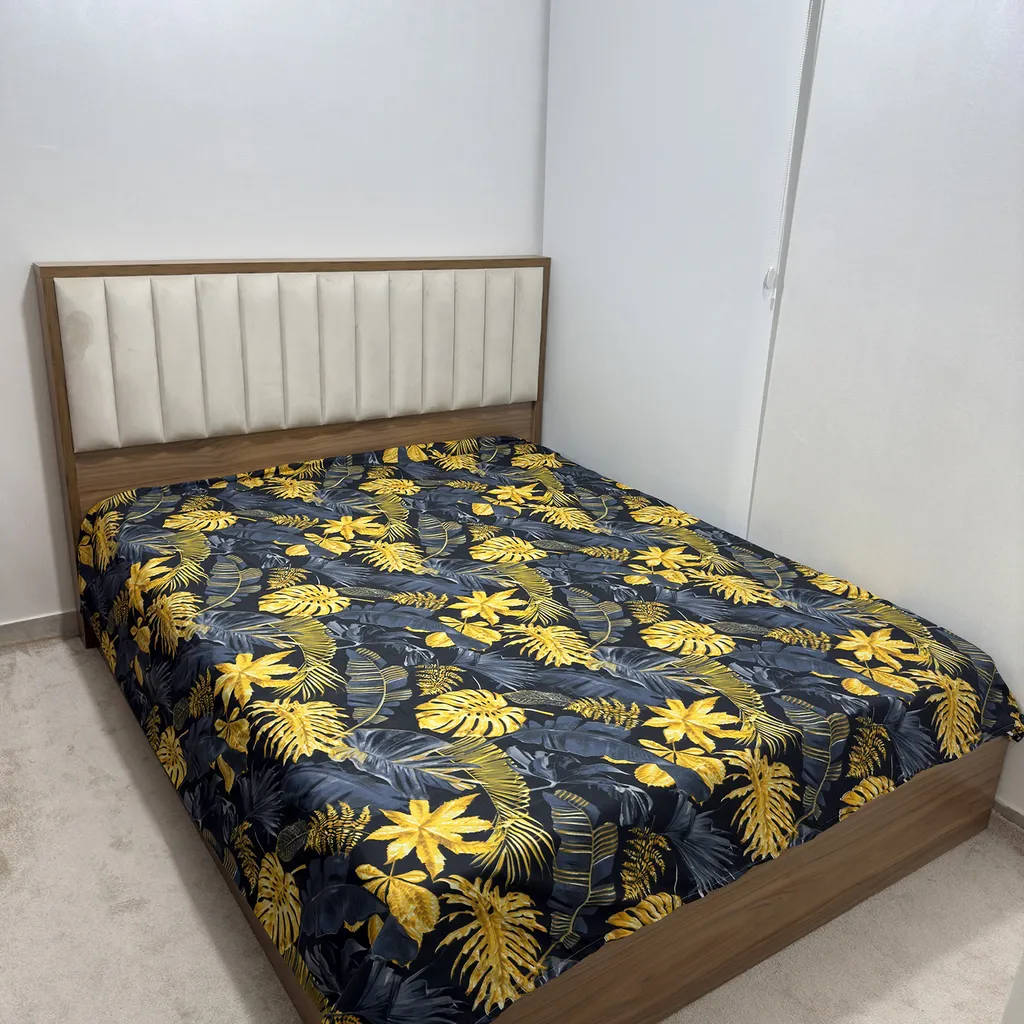 کاور لحاف ناتوسا مدل برگ انجیری دو نفره سایز 200x220 سانتی متر