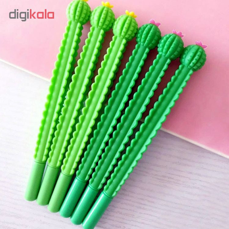 روان نویس طرح کاکتوس گل دار