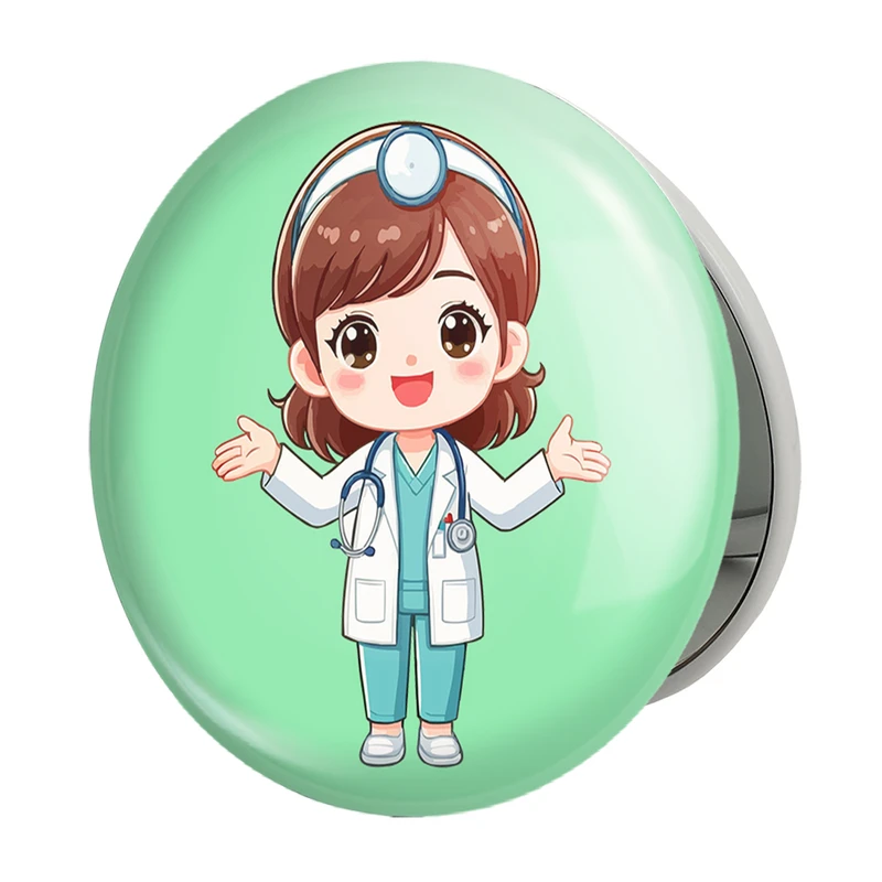 آینه جیبی خندالو طرح پزشک و پرستار کودکانه مدل تاشو کد 36497