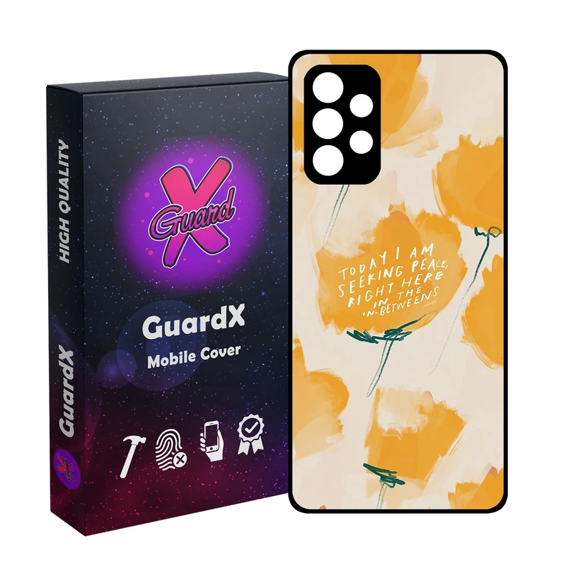 کاور گارد ایکس طرح Flower مدل Glass10830 مناسب برای گوشی موبایل سامسونگ Galaxy A52/A52S