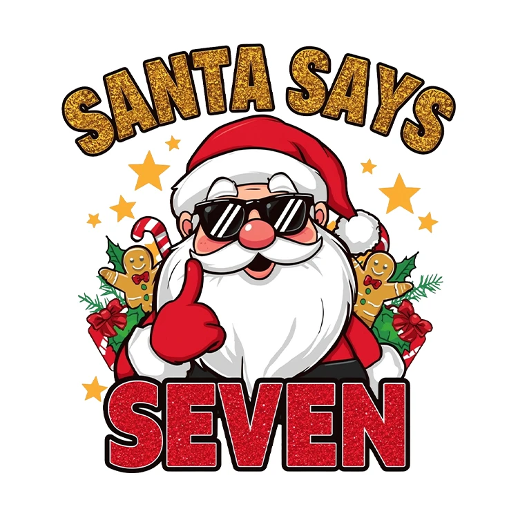 استیکر پارچه و لباس پاد آفرین مدل کریسمس بابانوئل کاج گوزن آدم برفی کد S3045