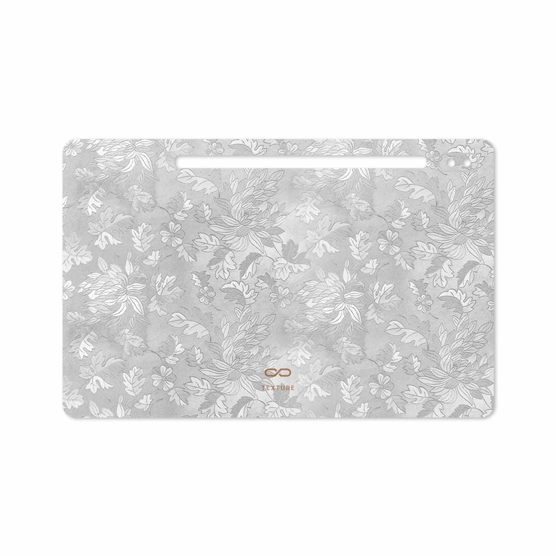 برچسب پوششی ماهوت مدل Silver-Wildflower مناسب برای تبلت سامسونگ Galaxy Tab S6 2019 SM-T860