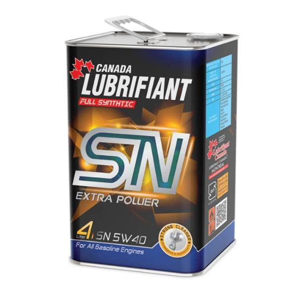 روغن موتور کانادا لوبریفنت مدل 5W40 SN حجم 4 لیتر