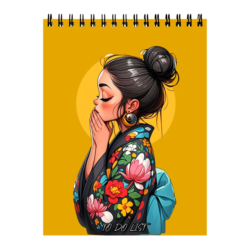 دفتر برنامه ریزی 60 برگ طرح دختر نقاشی کد 11