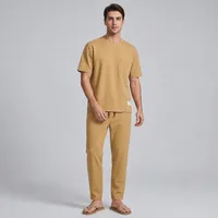 ست تی&zwnj;شرت آستین کوتاه و شلوار راحتی مردانه مدل  ماکان کد A1126-1127