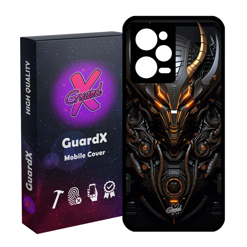 کاور گارد ایکس طرح جنگجو مدل Glass10615 مناسب برای گوشی موبایل شیائومی Redmi Note 12 Pro 5G/Poco X5 Pro 5G/Note 12 Pro Pro speed