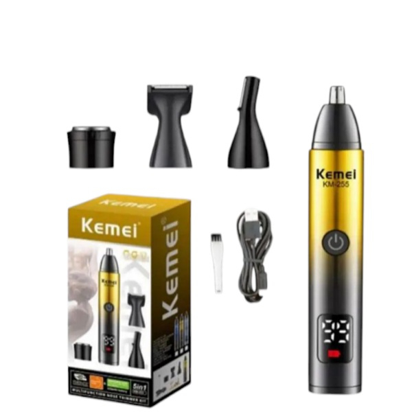 موزن گوش و بینی و خط زن کیمی مدل KM-255 4in1 موزن گوش و بینی و خط زن کیمی مدل KM-255 4in1