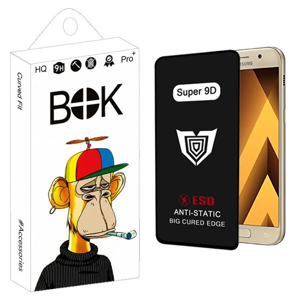محافظ صفحه نمایش بوک مدل Super 9D Pro مناسب برای گوشی موبایل سامسونگ galaxy a5 2017 / a520