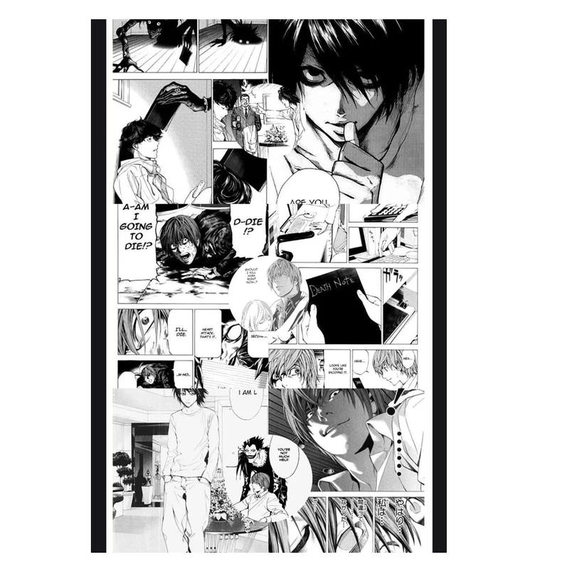 پوستر مدل ال L طرح انیمه دفترچه مرگ Death note کد 453