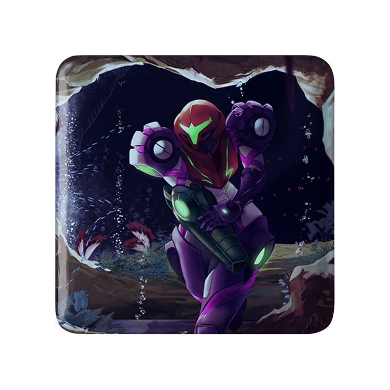 مگنت خندالو طرح بازی متروید (Metroid) مدل مربعی کد 35645
