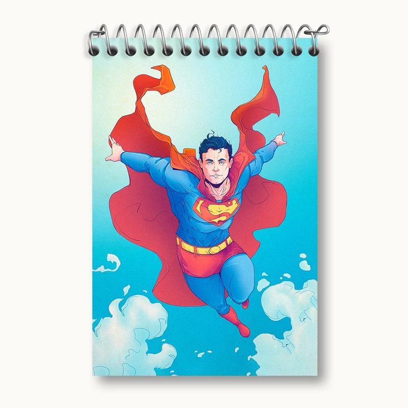 دفتر یادداشت 50 برگ خندالو مدل سوپرمن (Superman) کد F222