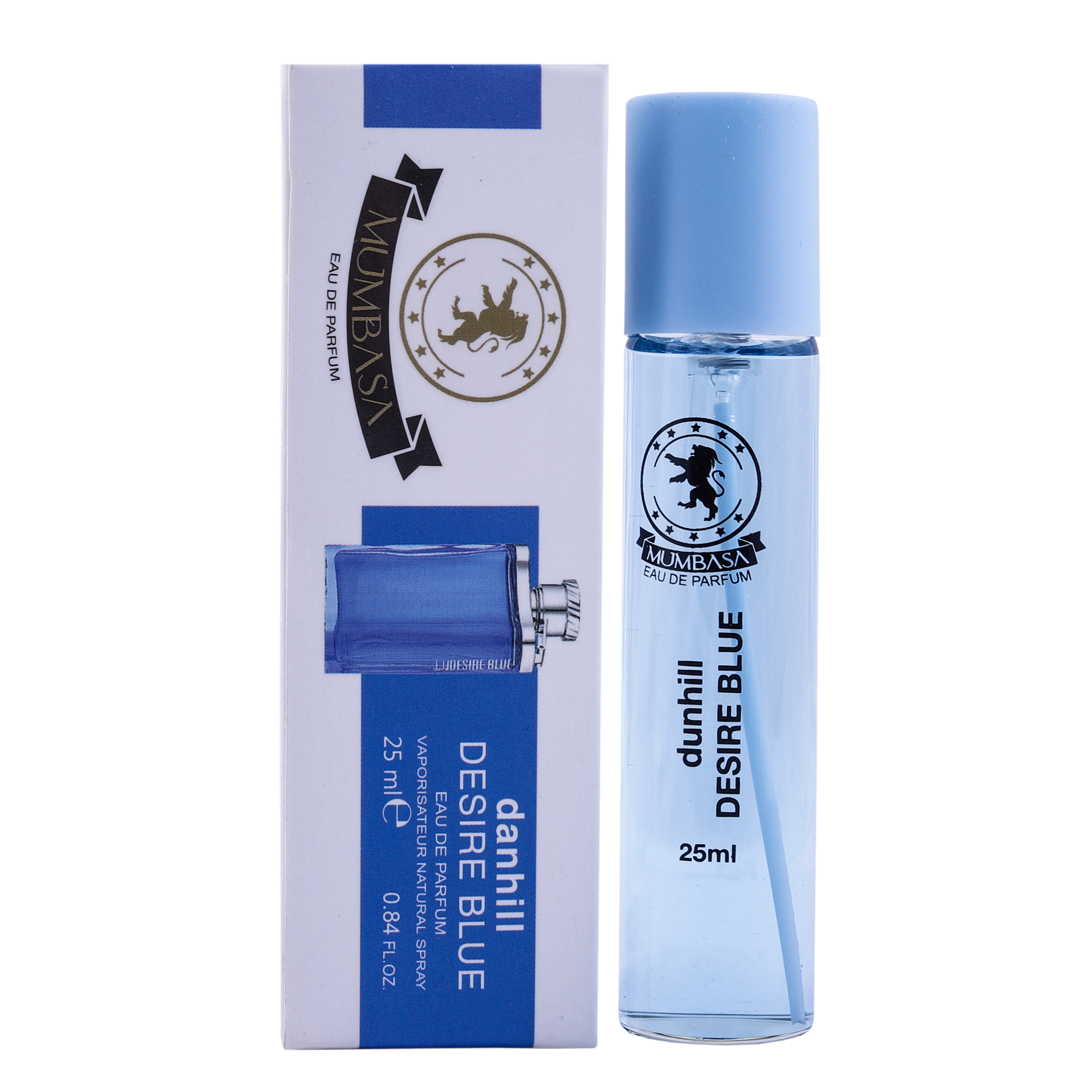 عطر جیبی مردانه مومباسا مدل Dunhill Desire blue حجم 25 میلی لیتر