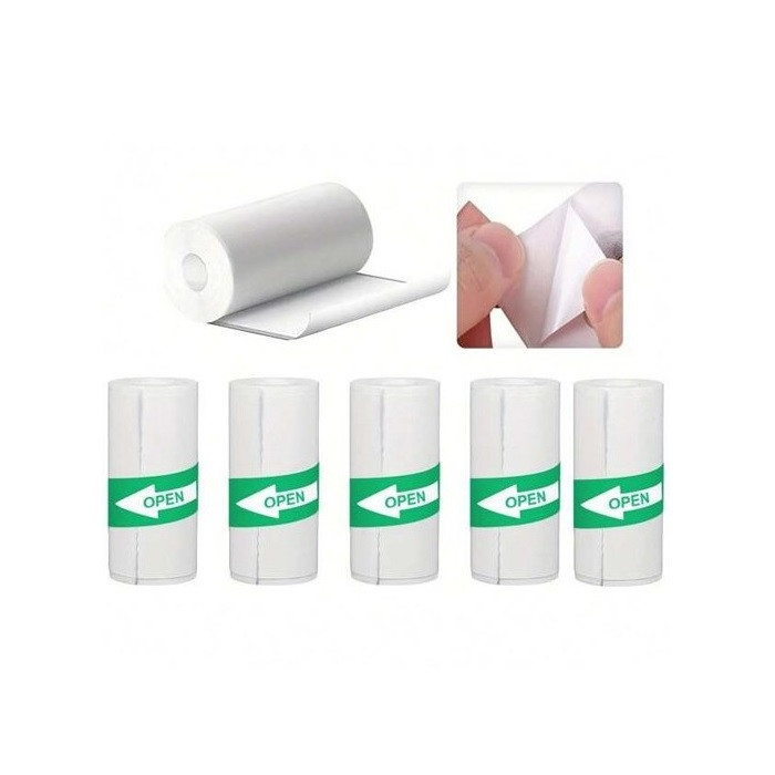 کاغذ پرینتر حرارتی پشت چسبدار پایتخت رول مدل LA3W بسته 10 عددی