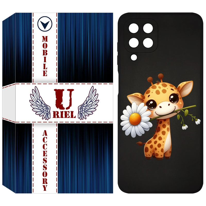 کاور یوریل قاب مدل KSH کد 38 طرح زرافه مناسب برای گوشی موبایل سامسونگ Galaxy M33