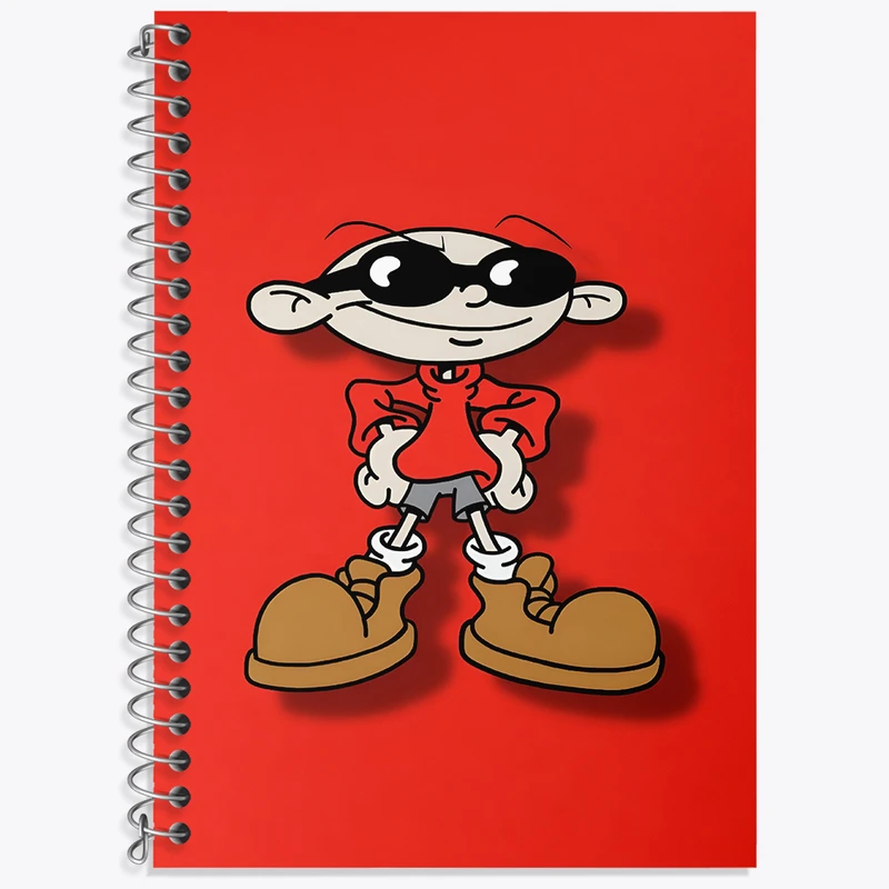 دفتر زبان 50 برگ خندالو مدل سه خط طرح Codename Kids Next Door کد N2505