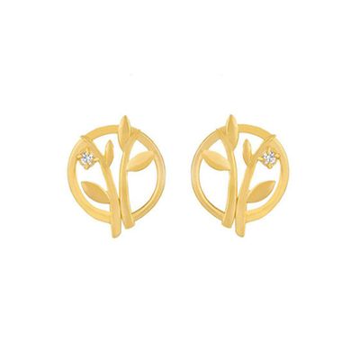 گوشواره طلا 18 عیار زنانه کیا گالری مدل AE224