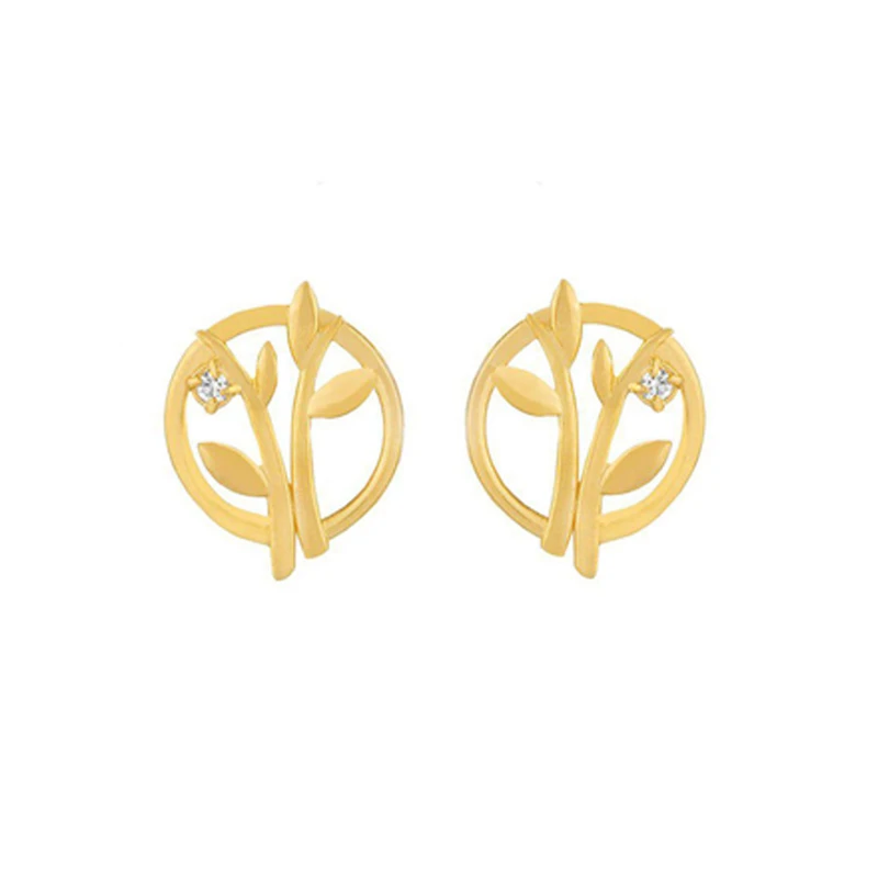 گوشواره طلا 18 عیار زنانه کیا گالری مدل AE224