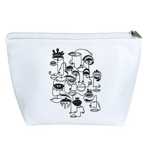 کیف لوازم آرایش دخترانه خندالو مدل طرح هنری کد 6726