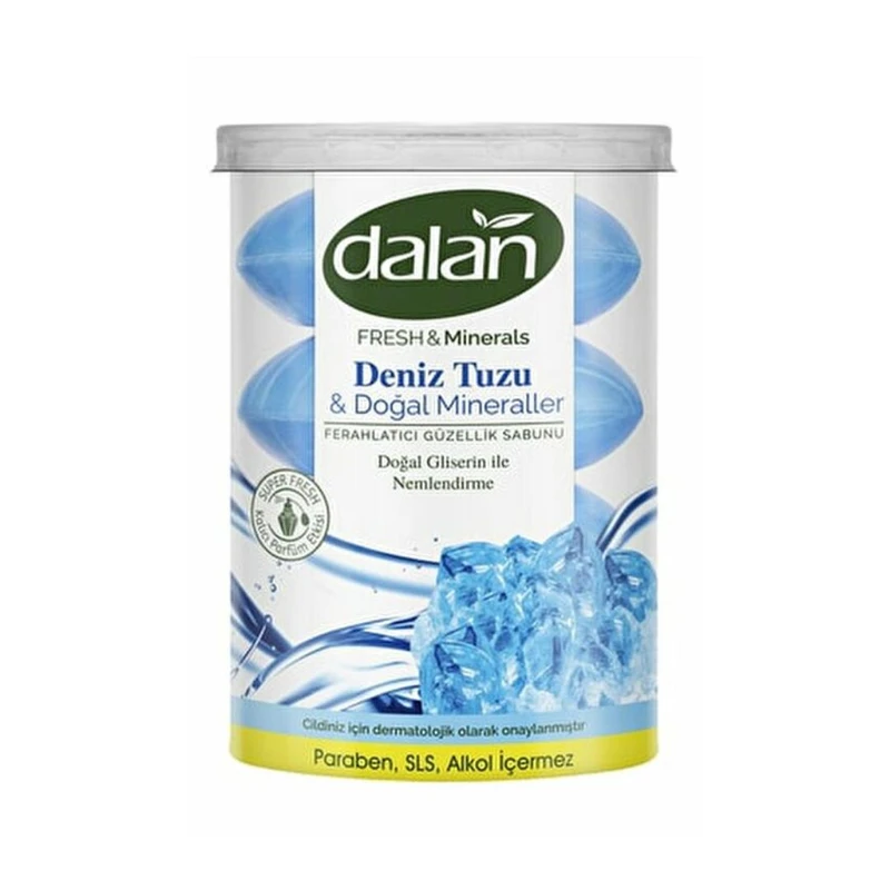 صابون شستشو دالان مدل نمک دریایی وزن 110 گرم بسته 4 عددی