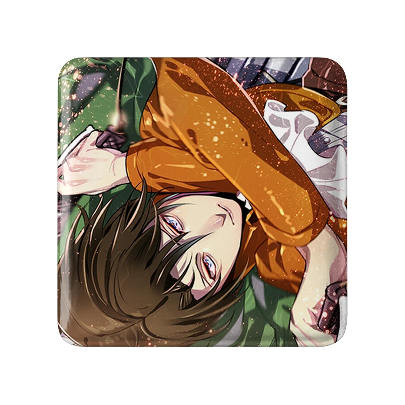 مگنت خندالو طرح لیوای انیمه اتک آن تایتان Attack on Titan  مدل مربعی کد 18525