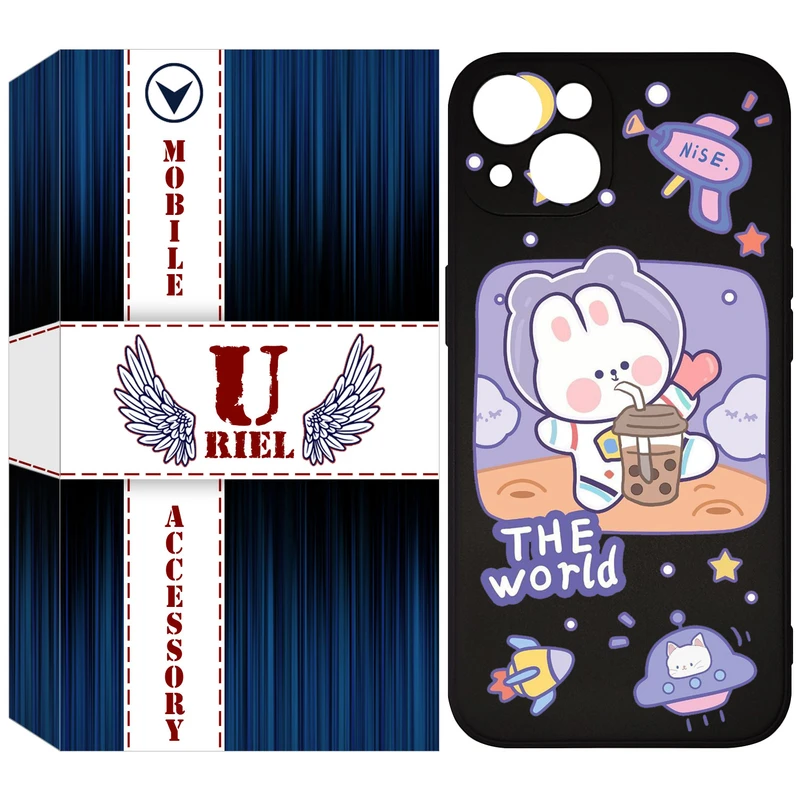 کاور یوریل مدل KSH کد 8 طرح خرگوش فضانورد مناسب برای گوشی موبایل اپل iPhone 13