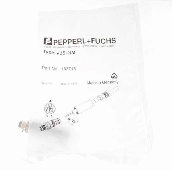 کانکتور قطر 8 3 پین پیپرل+فاچ  مدل v3s-gm