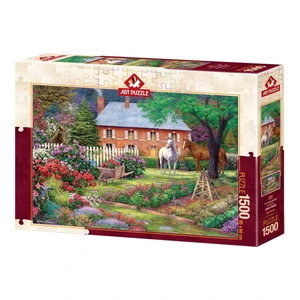 پازل 1500 تكه آرت پازل طرح The Horse Garden كد 5397