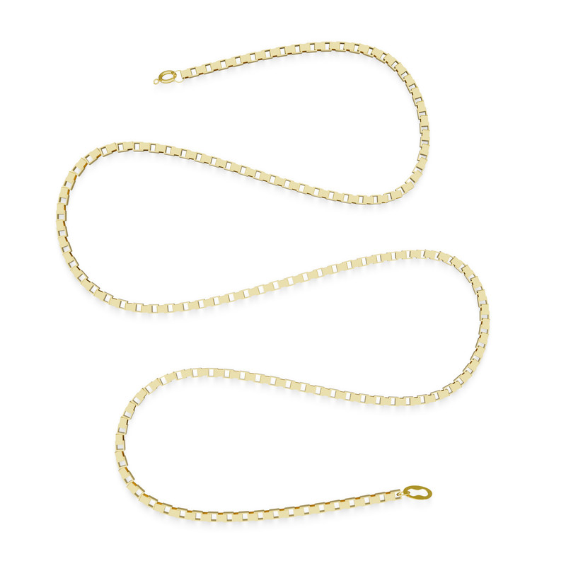 زنجیر طلا 18 عیار زنانه مدوپد مدل ونیزی گلستانه کد 45