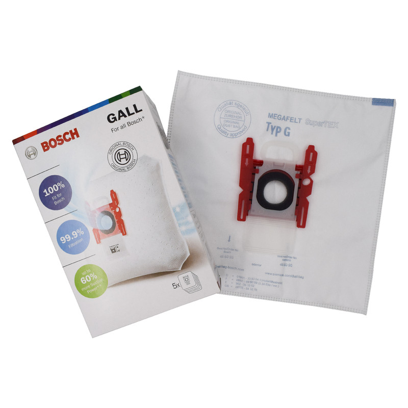 پاکت جاروبرقی بوش مدل G ALL بسته 5 عددی مناسب برای جاروبرقی های بوش تایپ G