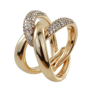 انگشتر زنانه ژوپینگ مدل دو تکه کد AAE-129