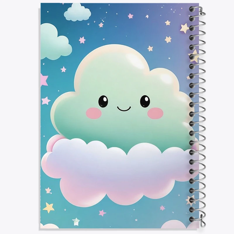 دفتر نقاشی 50 برگ خندالو طرح ابر کیوت کد N1720