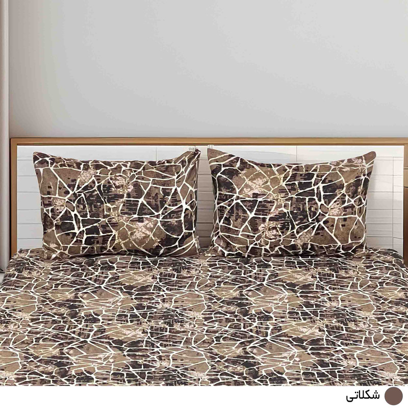 سرویس ملحفه دو نفره 3 تکه مانیکاهوم مدل شنتیا پلاس