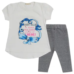 ست تی شرت و شلوارک دخترانه طرح Baby رنگ سفید