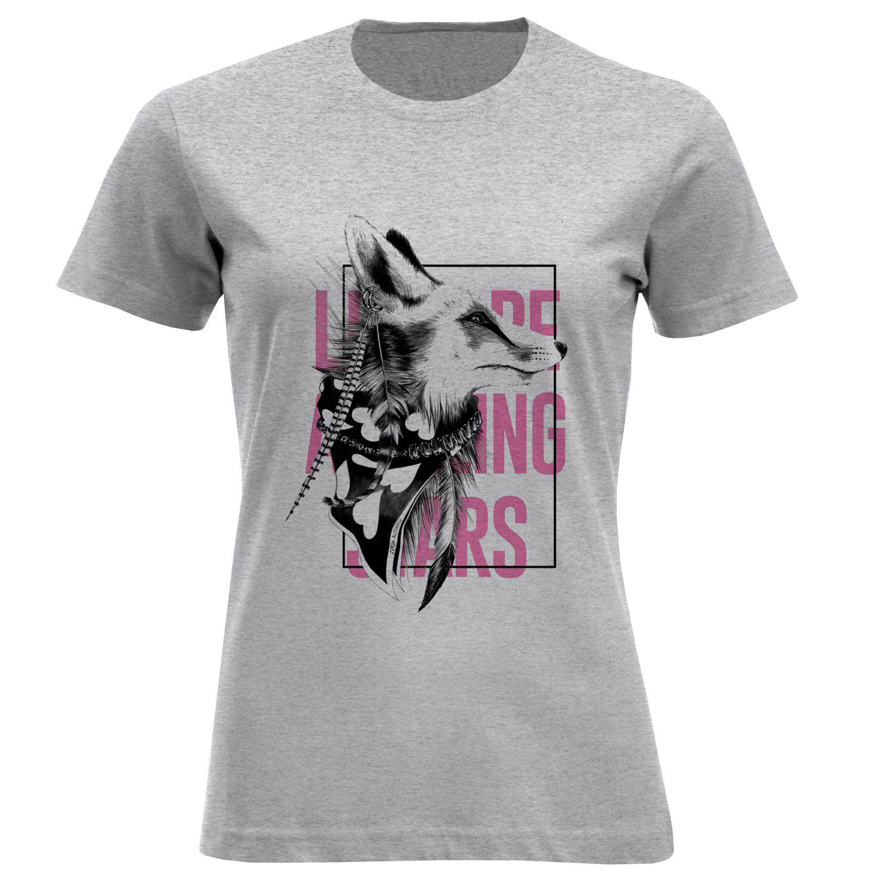 تی شرت آستین کوتاه زنانه مدل گرگ D949