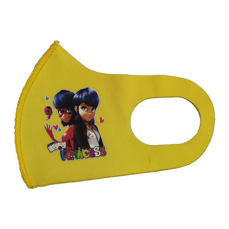 ماسک تزیینی بچگانه طرح PRINCESS کد 30696 رنگ زرد