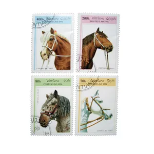 تمبر یادگاری مدل اسب کد DS2256 مجموعه 4 عددی