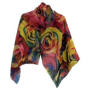 شال زنانه مدل نخی هاوایی کد 8803