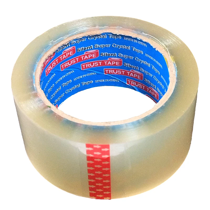 چسب پهن تراست تیپ مدل بی صدا کد Silent Super Crystal عرض 5 سانتی متر