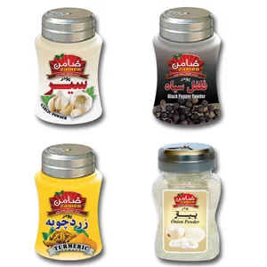 پودر زردچوبه ، فلفل سیاه ، سیر و پیاز ضامن مجموعه 4 عددی