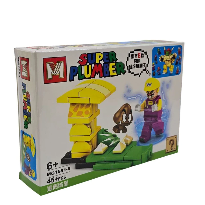 ساختنی 45 تکه ناب سل مدل سوپر ماریو کد NAAB007