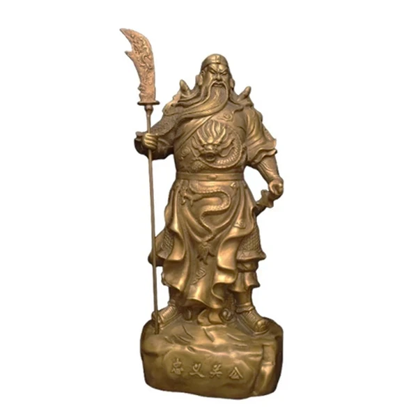 دکوری برنجی مدل  گوان یو 5 پرچم کد CHINGAN1