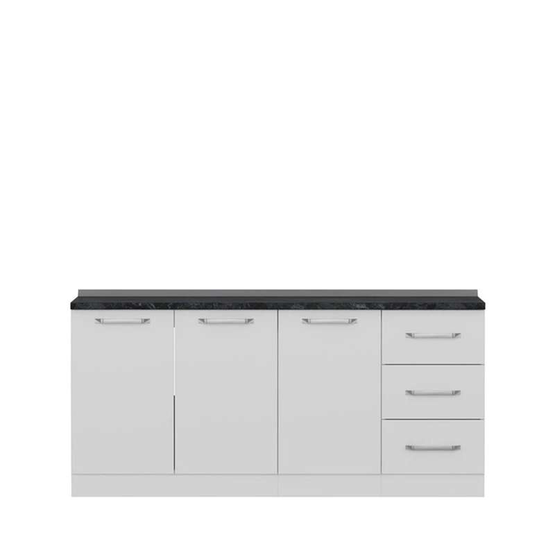 کابینت زمینی فلفور کابینت مدل 180 cm مجموعه 3 عددی